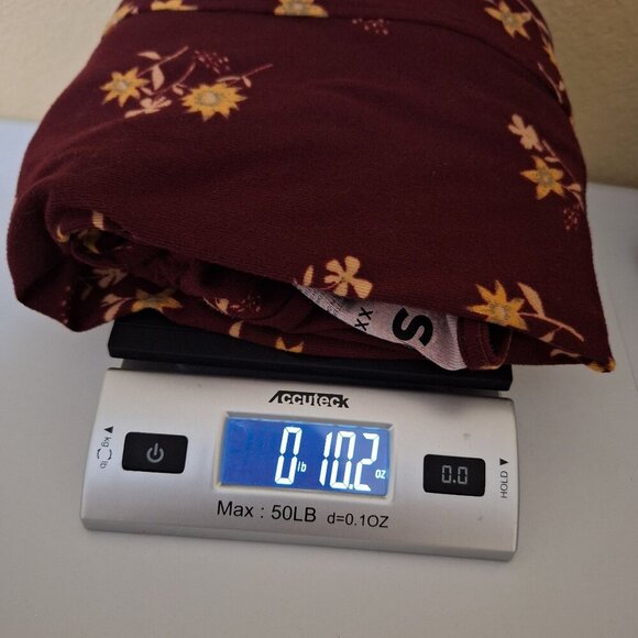 Womens SO Wine Floral Dress XXL Stretchy & Comfy Fairy - Picture 8 of 10